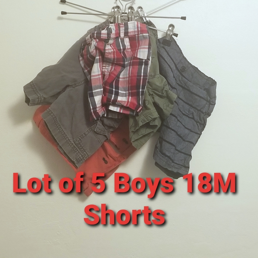 Bundle of 5 Shorts Boys 18M- Various Brands